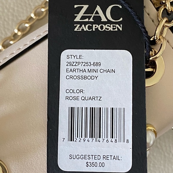 💐11 x HOST PICK💐 NWT ZAC Zac Posen Leather Eartha Mini Chain Crossbody - Picture 11 of 12
